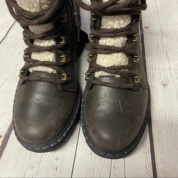 NWT SOREL Lennox shearling combat boots - Picture 4 of 14